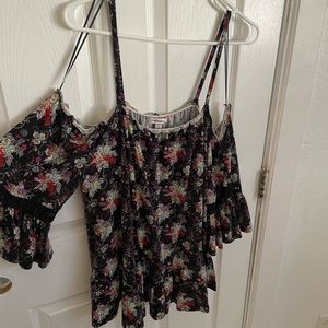 Off the shoulder floral blouse